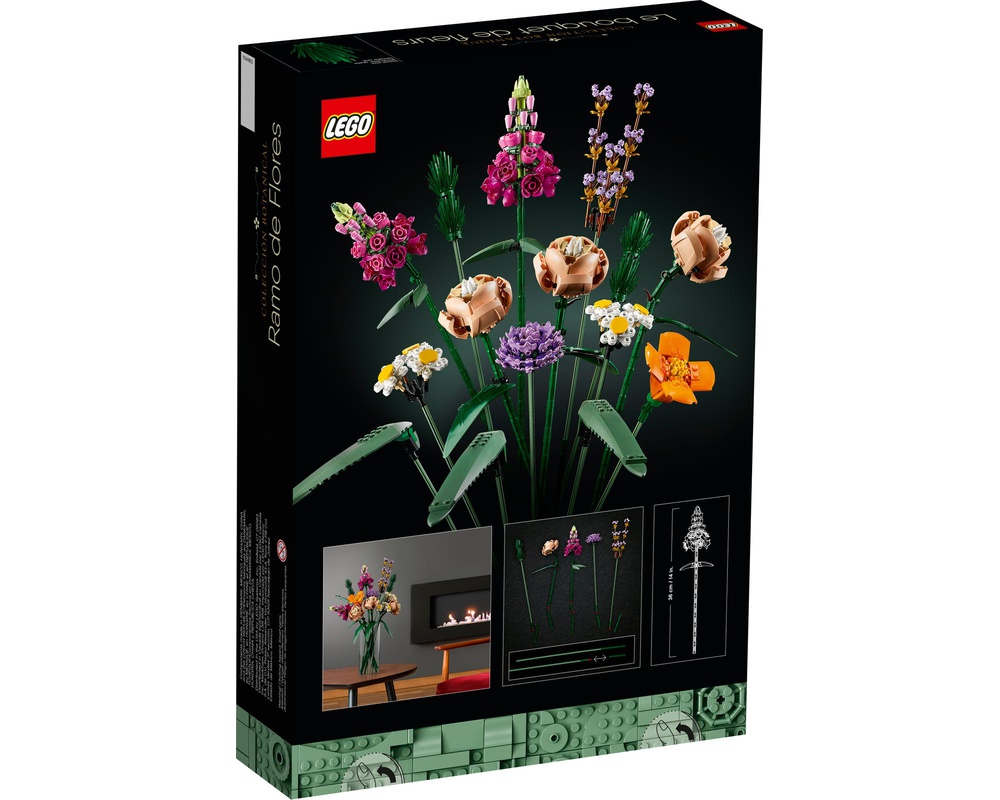 Supports muraux pour fleurs LEGO® Bouquet de fleurs LEGO® 10280