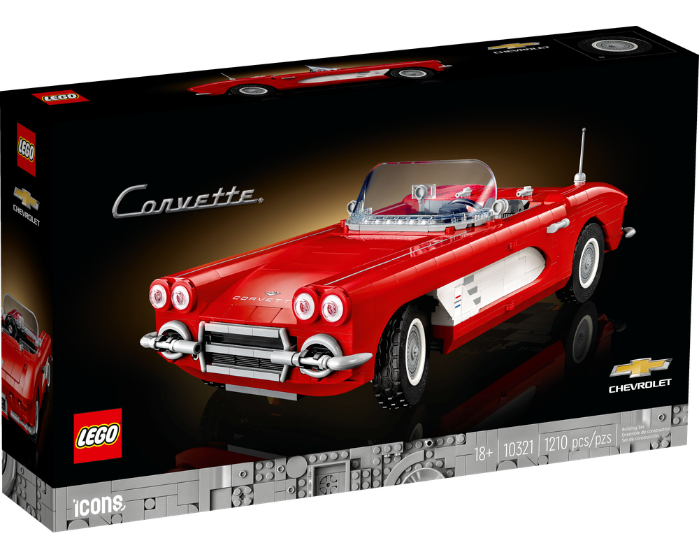 えるる LEGO Set 10321-1 Corvette (2023 Icons) | Rebrickable - Build with LEGO