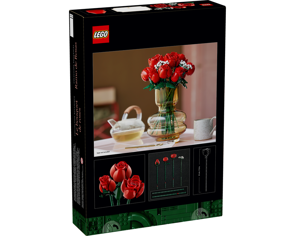 New LEGO 10328 Bouquet of Roses is set to be the perfect Valentine gift in  2024 - Jay's Brick Blog
