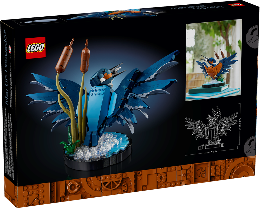 LEGO Set 10331-1 Kingfisher Bird (2024 Icons) | Rebrickable - Build ...