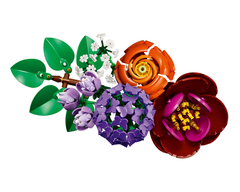 LEGO Set 10345-1 Flower Arrangement (2025 Botanicals) | Rebrickable ...