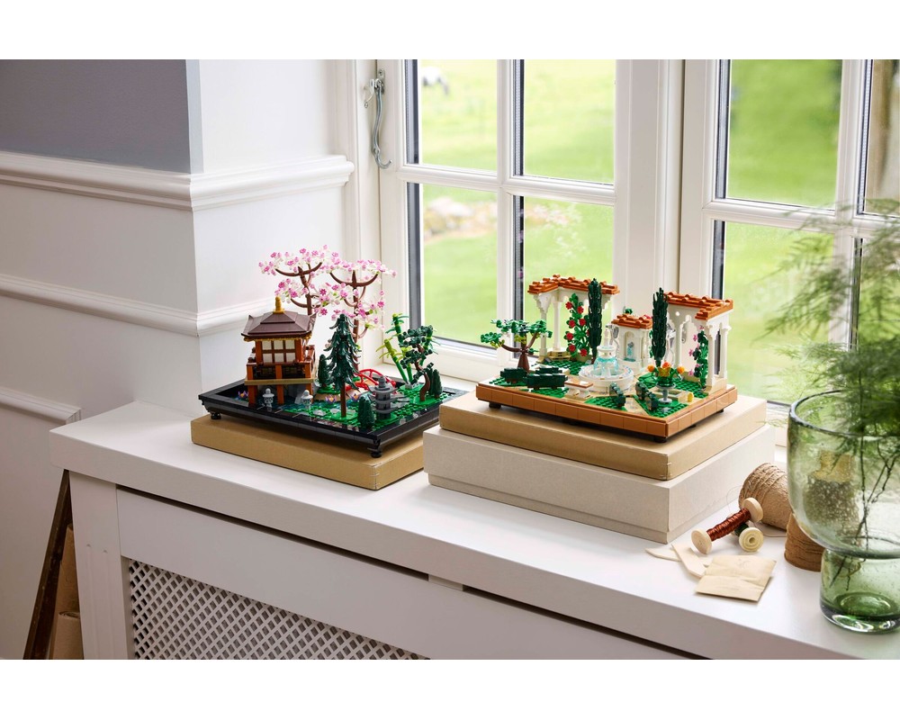 LEGO Set 10359-1 Fountain Garden (2025 Icons) | Rebrickable - Build ...