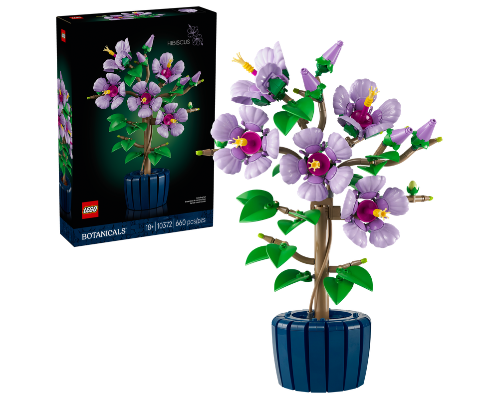 LEGO Set 10372-1 Hibiscus (2025 Botanicals) | Rebrickable - Build