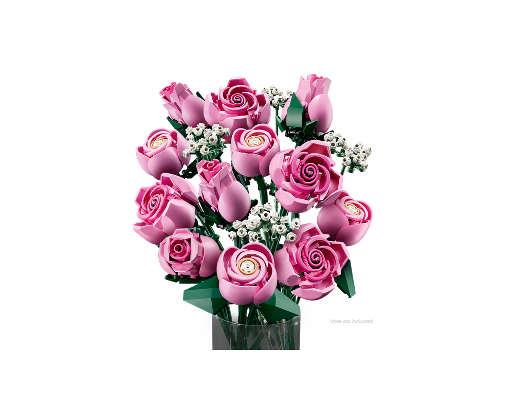 LEGO Set 10374-1 Bouquet of Pink Roses (2025 Botanicals) | Rebrickable ...