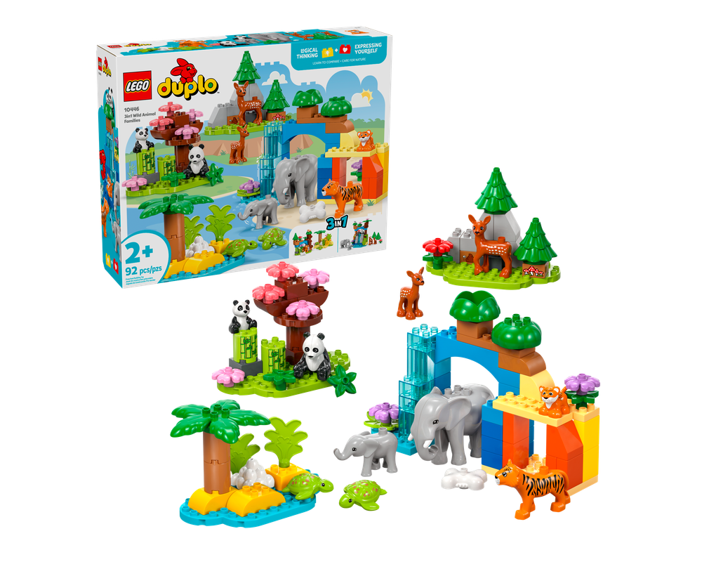 とゆページ LEGO Set 10446-1 3in1 Wild Animal Families (2025 Duplo