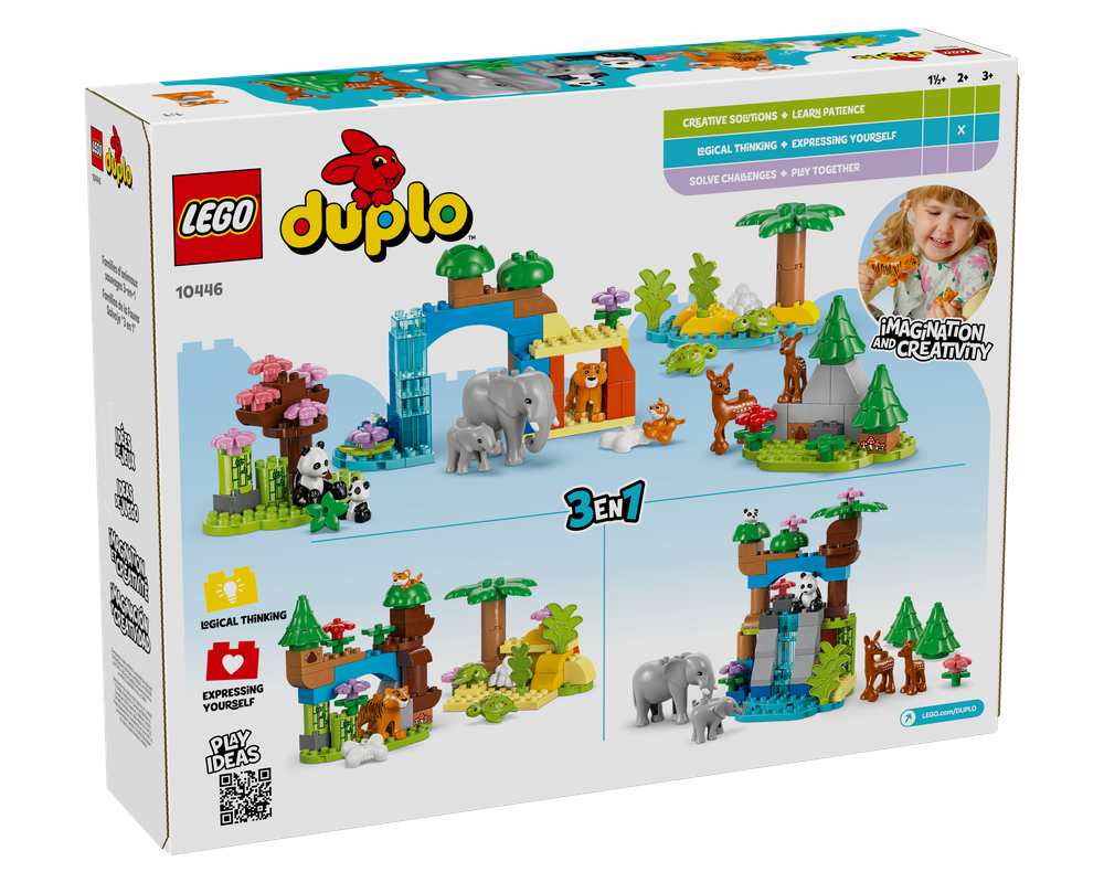 LEGO Set 10446-1 3in1 Wild Animal Families (2025 Duplo