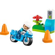 Blue Police Motorcycle
