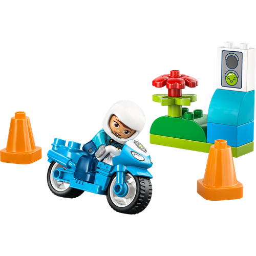Blue Police Motorcycle