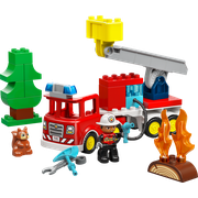 Fire Truck with Hose and Firefighter