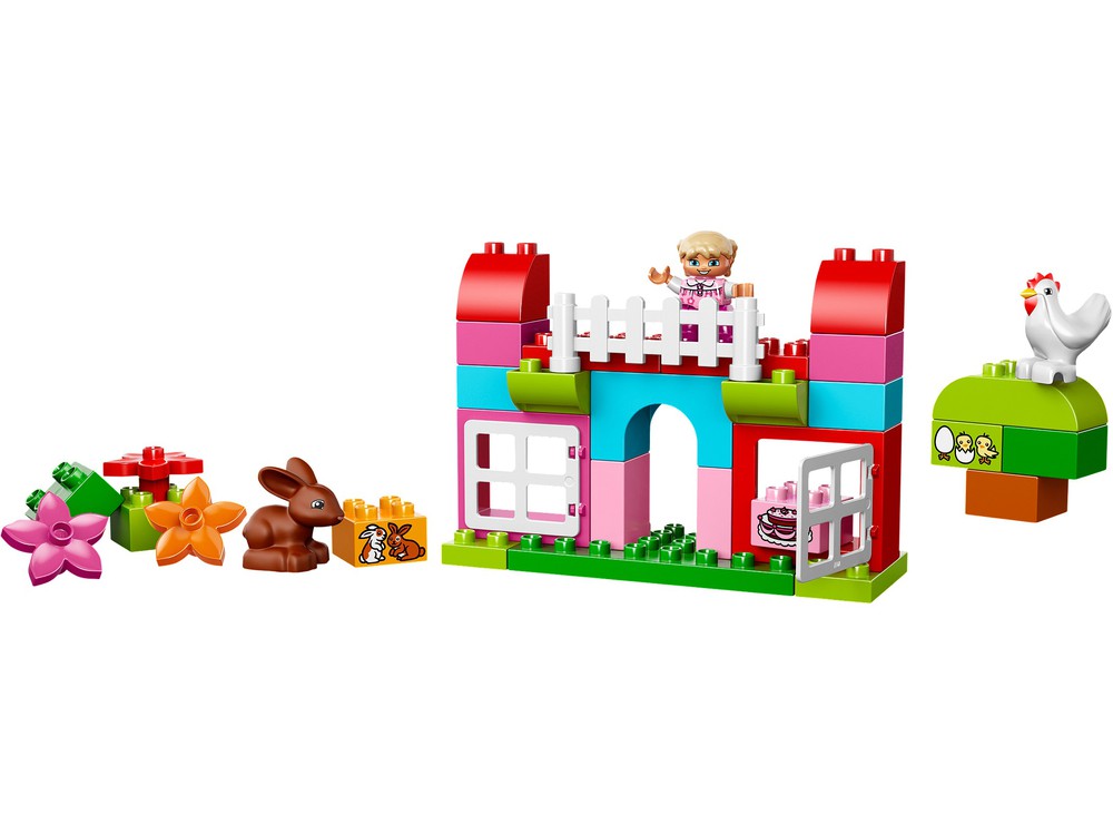 LEGO Set 10571-1 All-in-One-Pink-Box-of-Fun (2014 Duplo) | Rebrickable ...