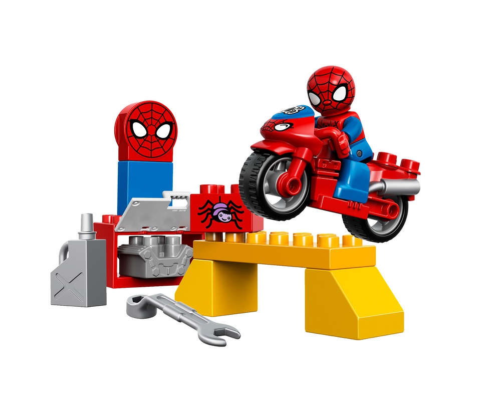 LEGO Set 10607-1 Spider-Man Web-Bike Workshop (2015 Duplo > Marvel)
