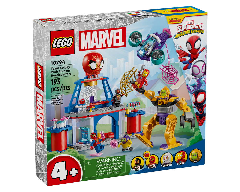 Lego Set 10794 1 Team Spidey Web Spinner Headquarters 2024 Super Heroes Marvel Spider Man