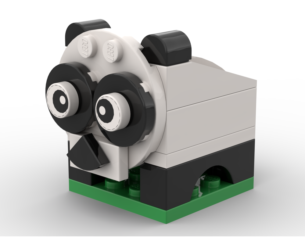 LEGO MOC panda by xiaowang  Rebrickable - Build with LEGO