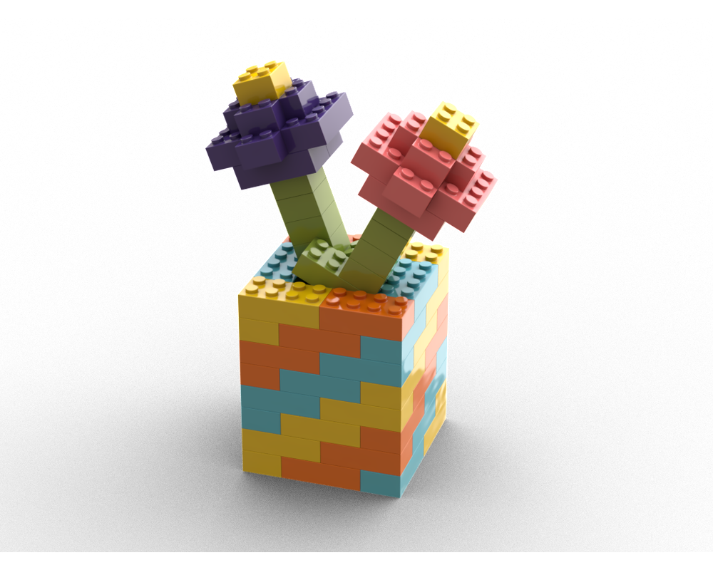 LEGO Set 11030-1-c7 Vase with Flower (2023 Classic) | Rebrickable 