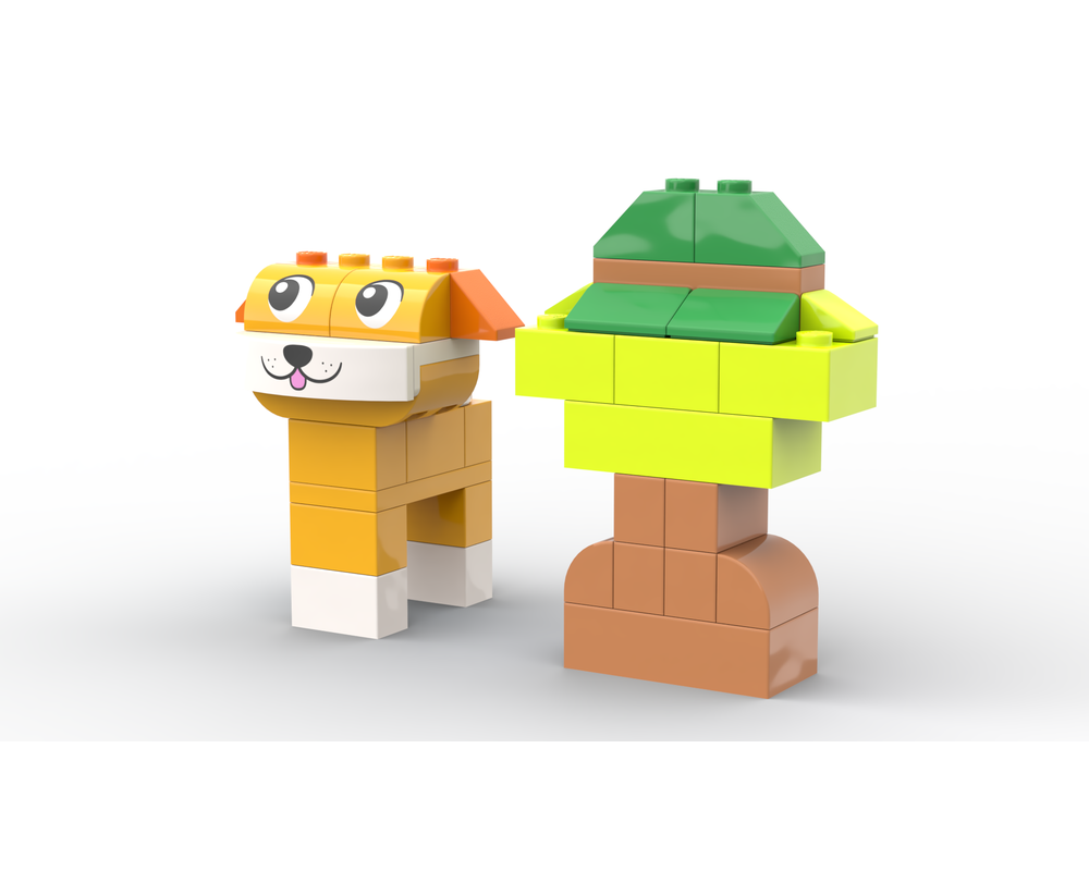 LEGO Set 11034-1-c5 Dog and Tree (2024 Classic) | Rebrickable - Build ...