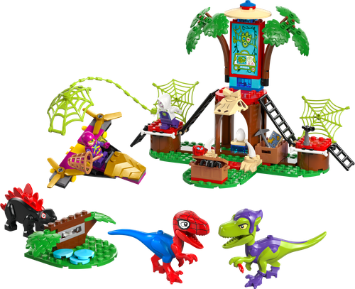 Spidey and Gobby's Raptor Battle at Tree House HQ