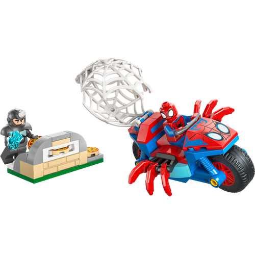 Spidey on his Motorcycle vs. Rhino