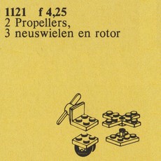 Propellers, Wheels and Rotor Unit (set 1121-1)