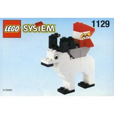 Santa on Reindeer (set 1129-2)