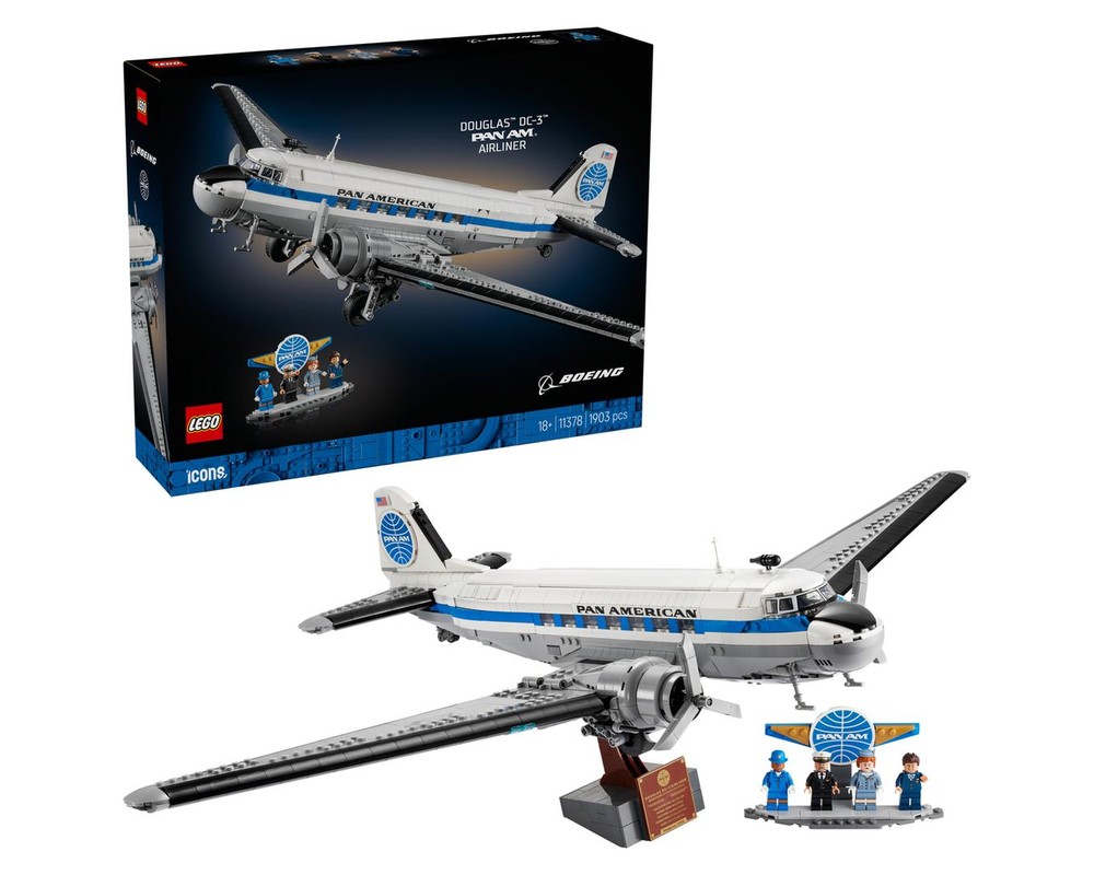 LEGO Set 11378-1 Douglas DC-3 PAN AM Airliner (2026 Icons