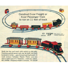 Motorized Freight or Passenger Train (Sears Exclusive) (set 118-3)
