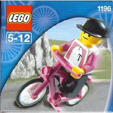 Biker with Bicycle (set 1196-1)