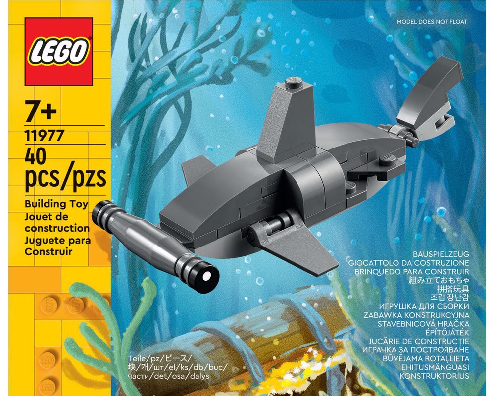 Skinne Vittig væv LEGO Set 11977-1 Hammerhead Shark (2023 Creator) | Rebrickable - Build with  LEGO