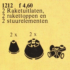 Rocket Tops, Black (set 1212-1)