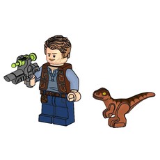 Owen with Baby Raptor (set 121904-1)