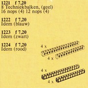 TECHNIC beams - yellow