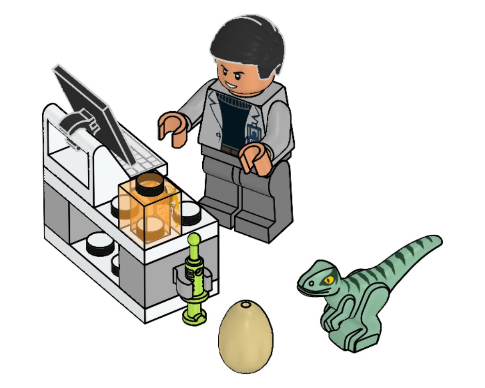 LEGO Set 1221121 Dr. Wu's Laboratory (2021 Jurassic World
