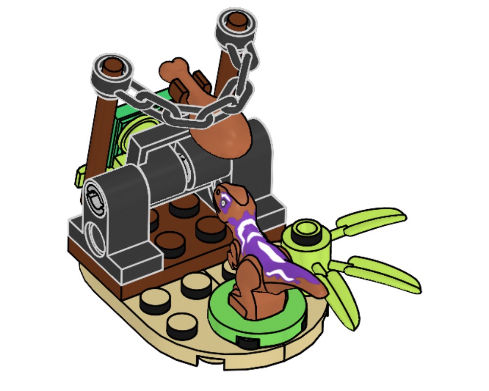 LEGO Set 122326-1 Raptor and Trap (2023 Jurassic World