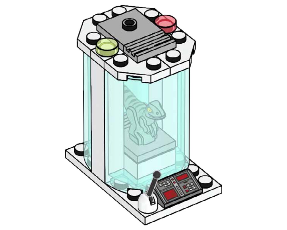 LEGO Set 122327-1 Baby Raptor with Incubator (2023 Jurassic World ...