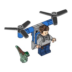 Owen with Jet Pack and Raptor (set 122328-1)