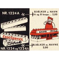 8 Danish Named Beams (set 1224.1-1)