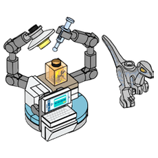 Raptor and Laboratory Table (set 122405-1)