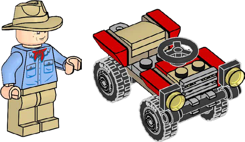 Alan Grant with Buggy