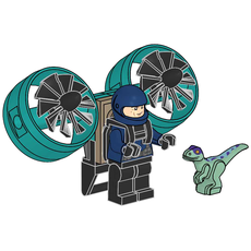 Guard with Jet Pack and Raptor (set 122505-1)