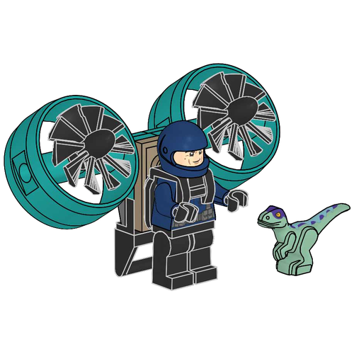 Guard with Jet Pack and Raptor