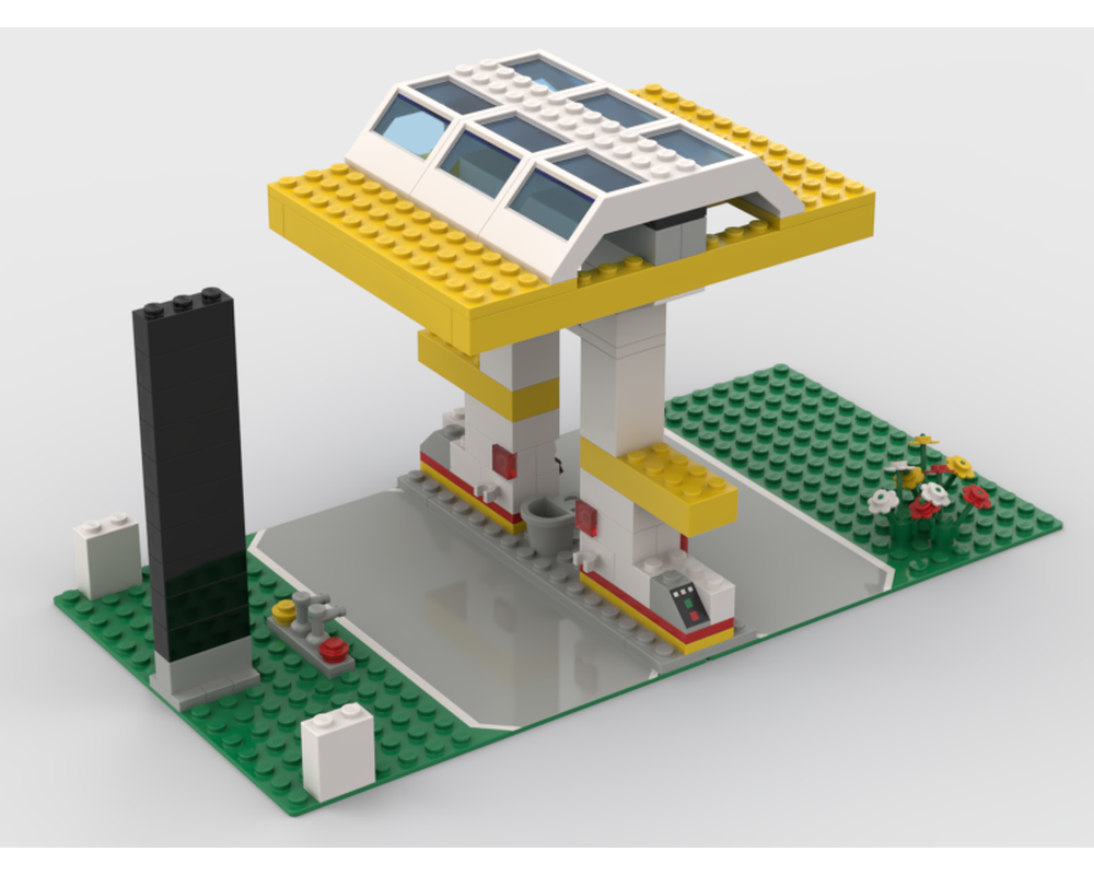LEGO Set 1256-1-s2 Shell Gas Station (1999 Town > Town Jr ...