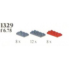 Red/Black Plates (set 1329-1)