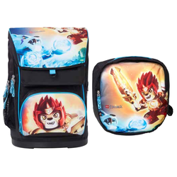 Legends of Chima Fire and Ice Large Backpack with Gym Bag
