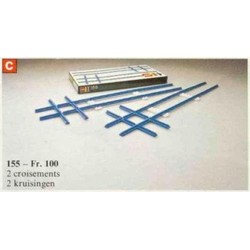 2 Cross Rails, 8 Straight Tracks, 4 Base Plates
