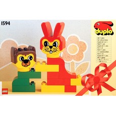 Rabbit and Bear Friend (set 1594-1)