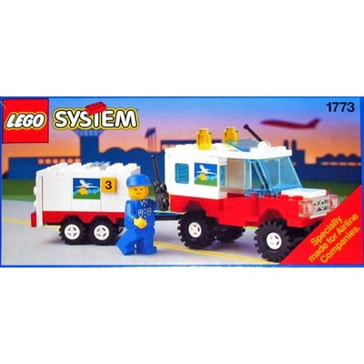 Airline Maintenance Vehicle with Trailer