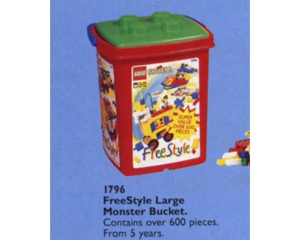 LEGO Set 1796-1 Freestyle Large Monster Bucket (1996 Freestyle