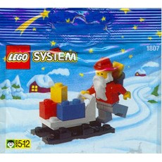 Santa Claus and Sleigh (set 1807-1)