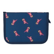 Parrot Pencil Case with Pencils