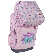 Flowers Backpack with Gym Bag