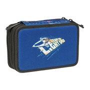 City Space Explorer 3-Layered Pencil Case with Pencils